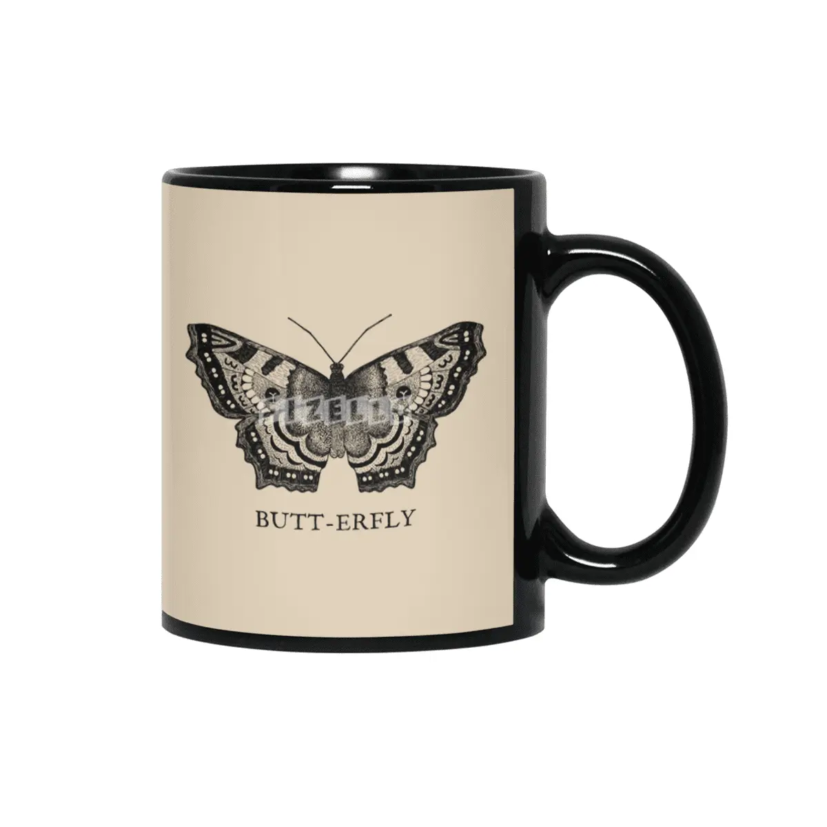 Butt-erfly Siyah Kupa