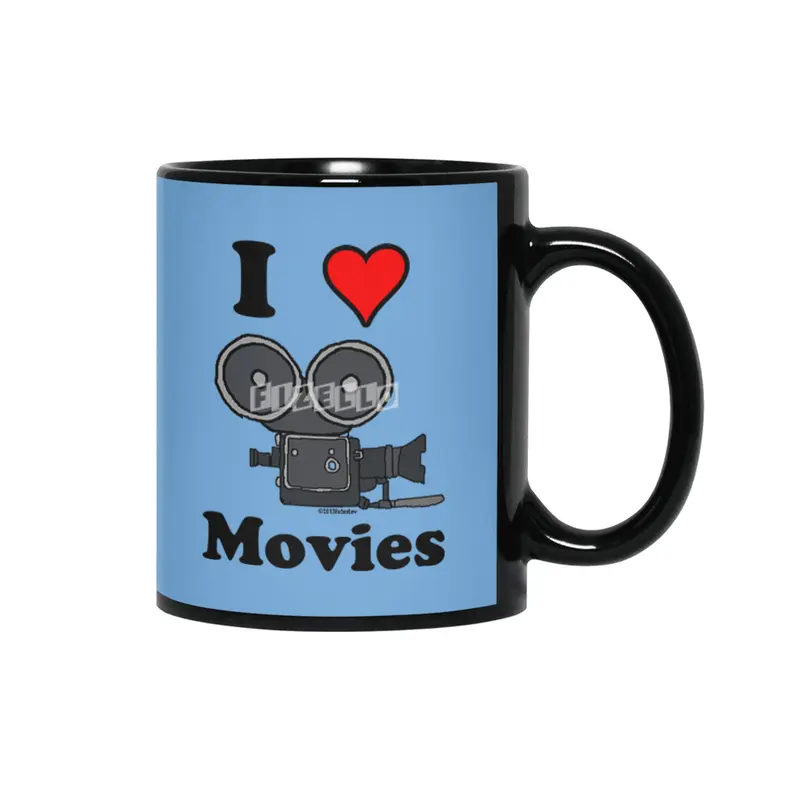 I Heart Movies Siyah Kupa