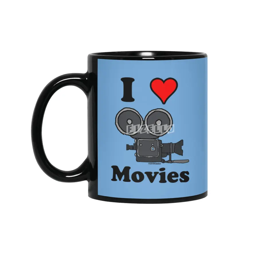 I Heart Movies Siyah Kupa