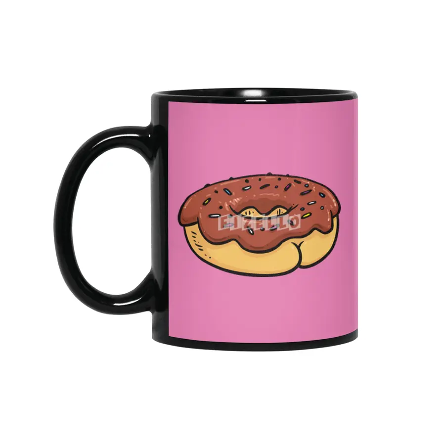 Donut Butt Siyah Kupa