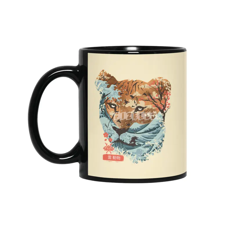 Spirit Animal Tiger Siyah Kupa