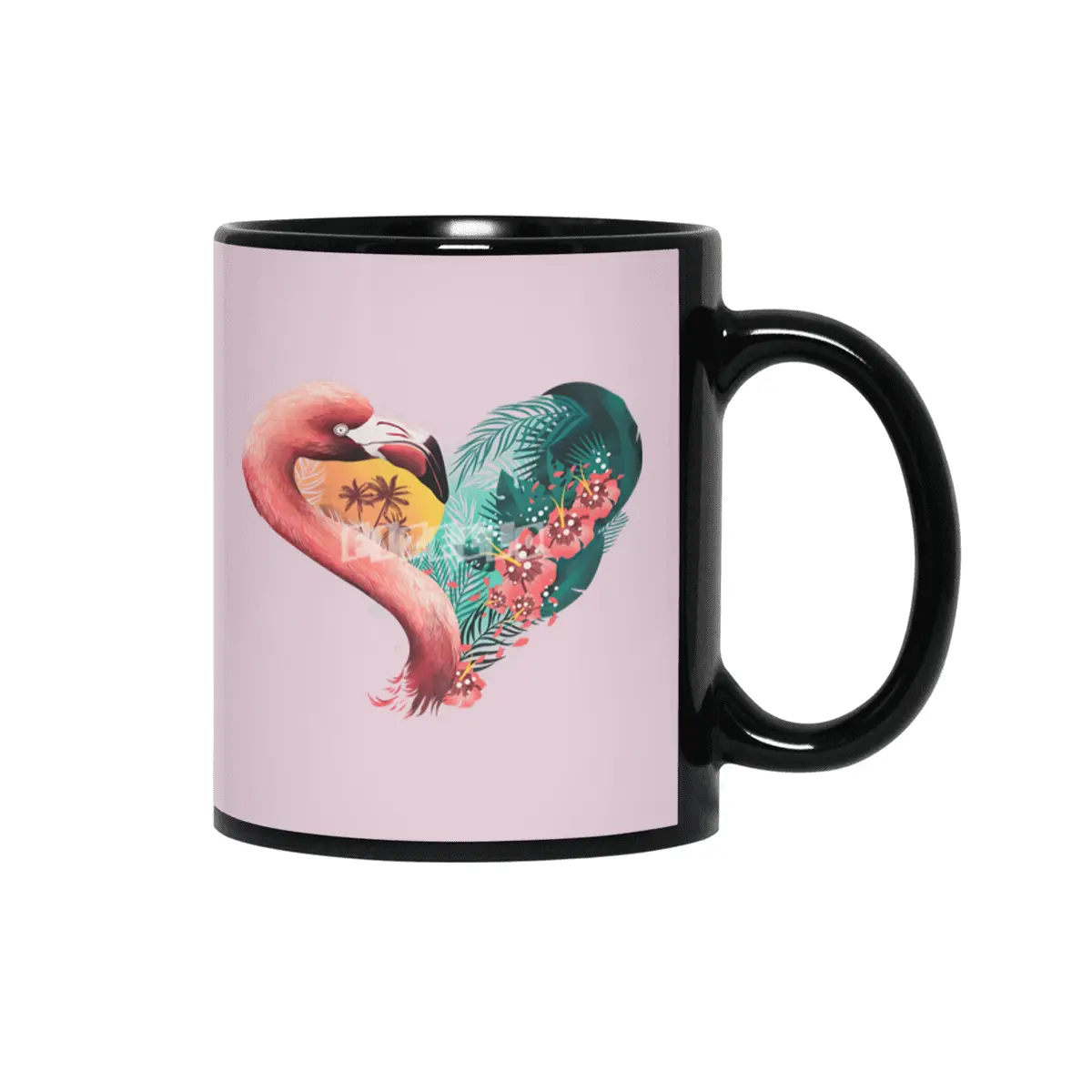 Tropical Love Siyah Kupa