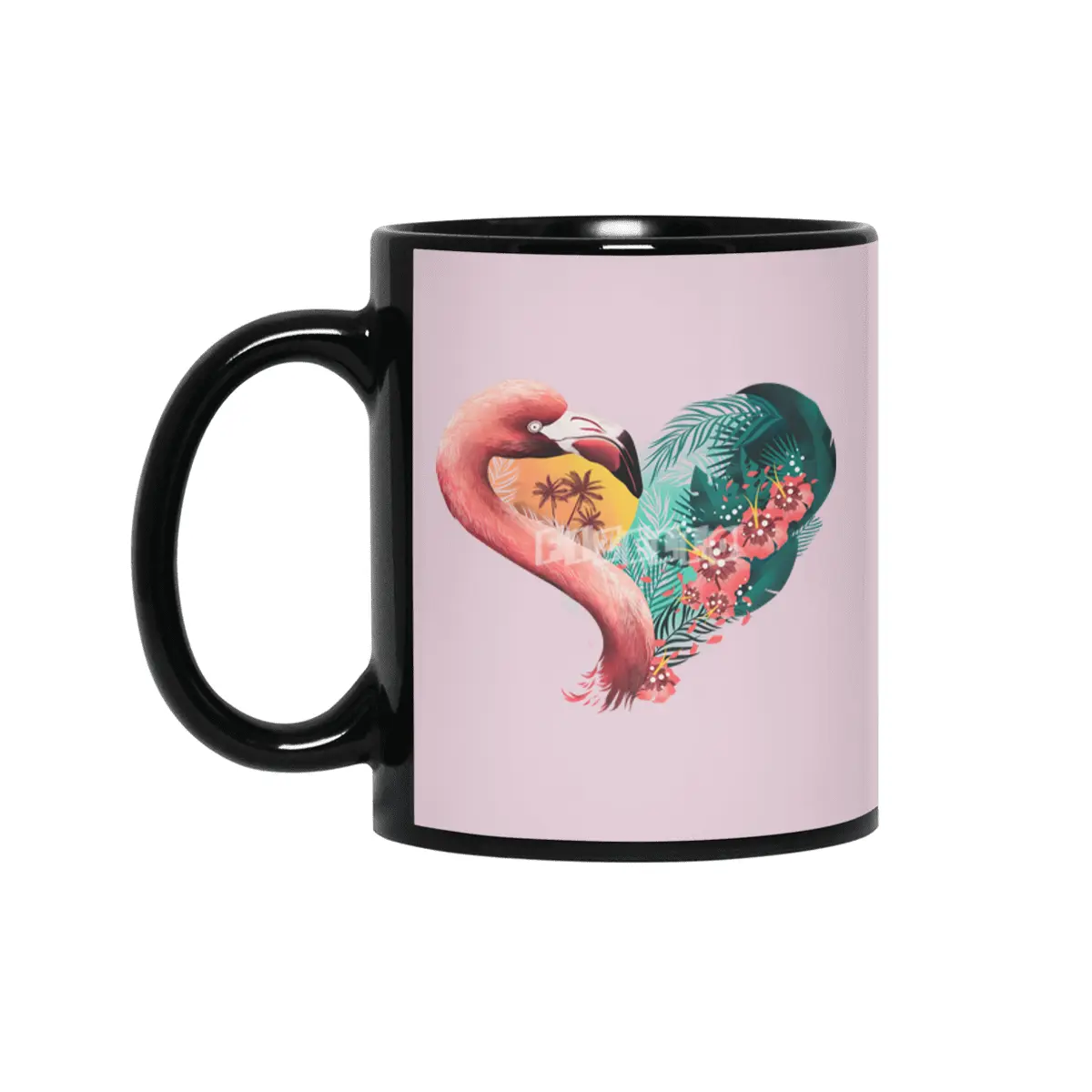 Tropical Love Siyah Kupa