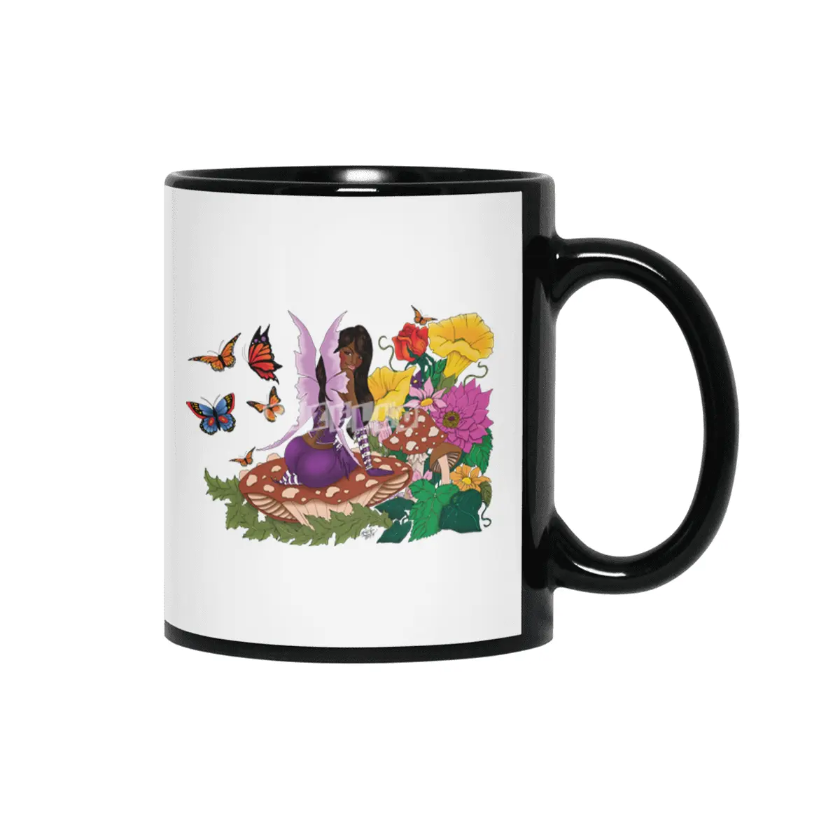 All in Bloom Fairy Siyah Kupa