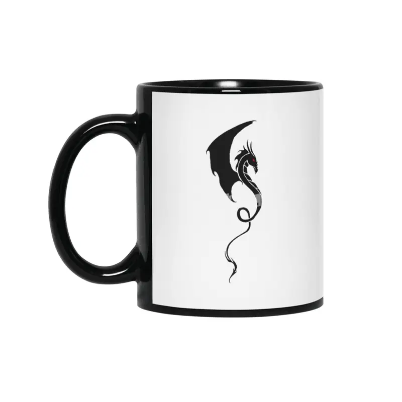 Tribal Dragon Profile Siyah Kupa