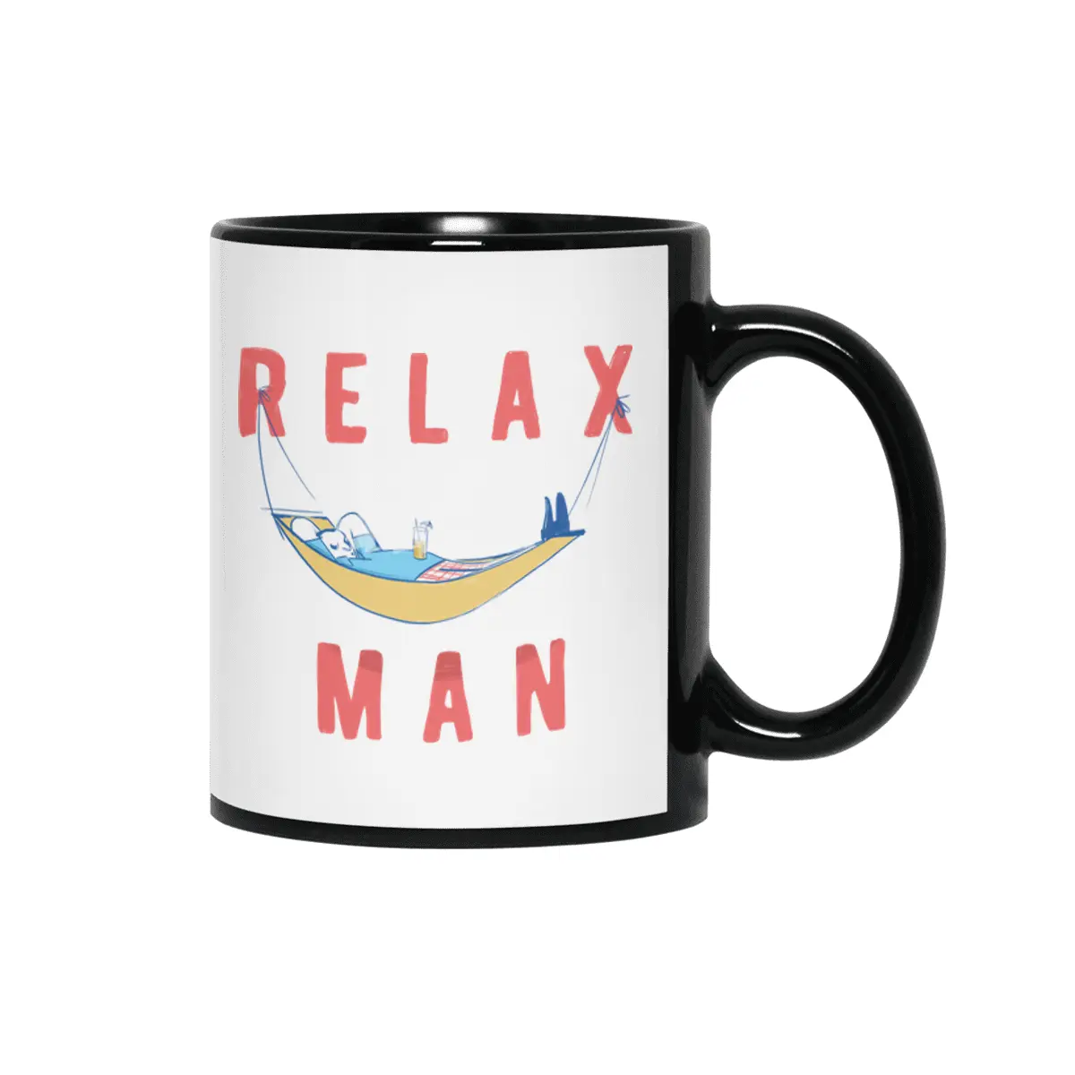Relax Man Siyah Kupa