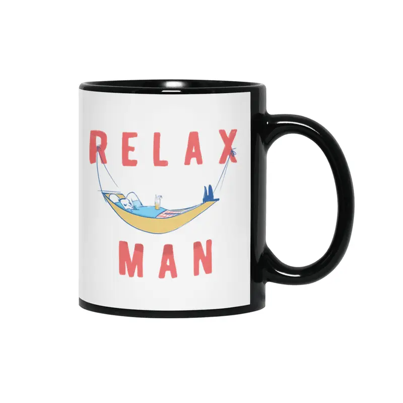 Relax Man Siyah Kupa