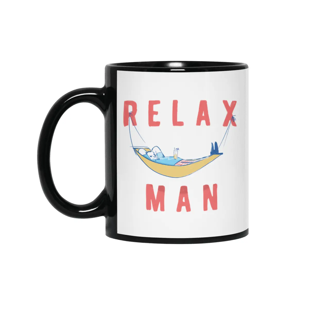 Relax Man Siyah Kupa