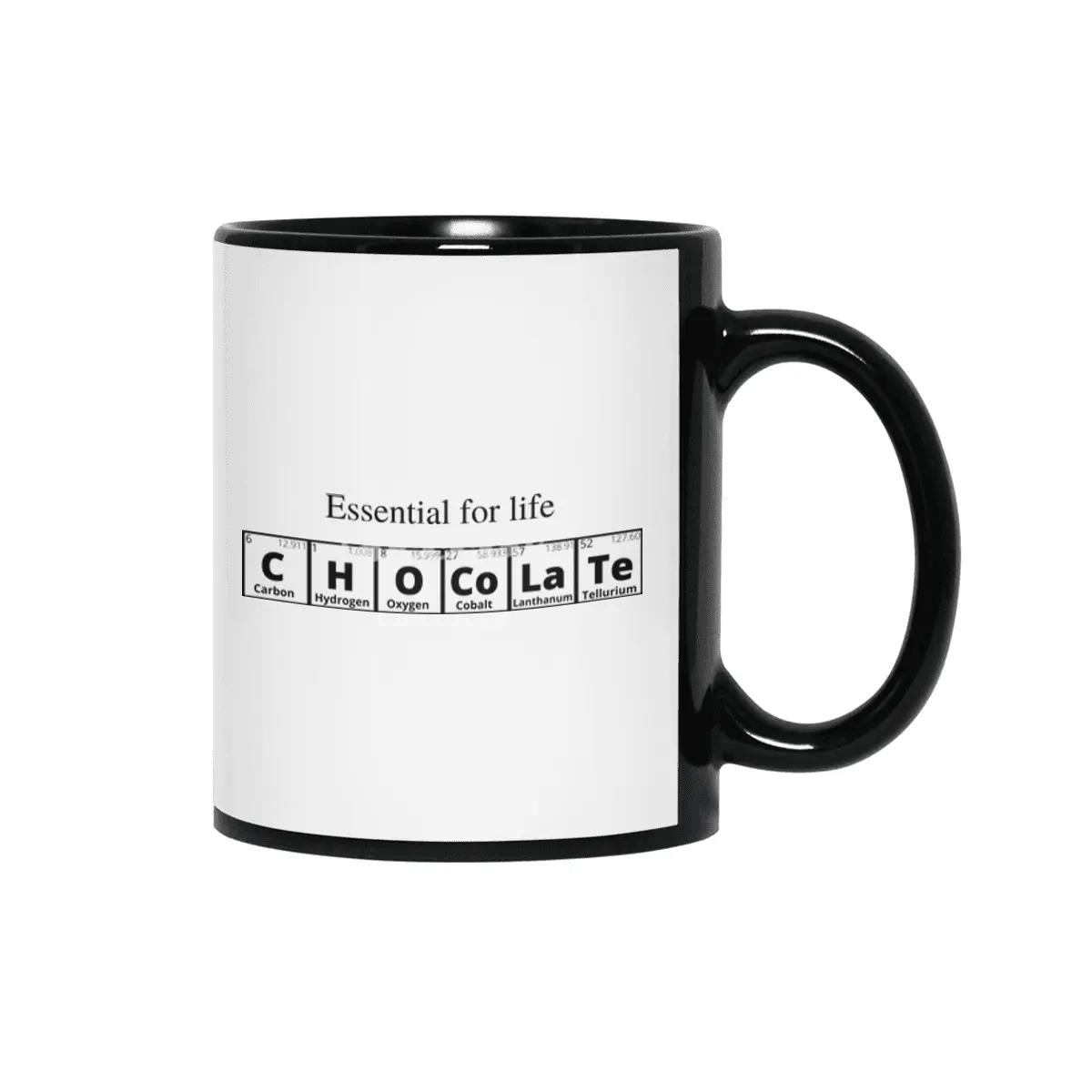 Chocolate (Periodic Table Collection) Siyah Kupa