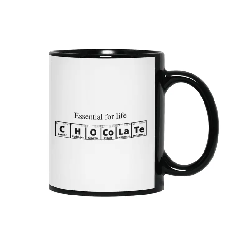 Chocolate (Periodic Table Collection) Siyah Kupa