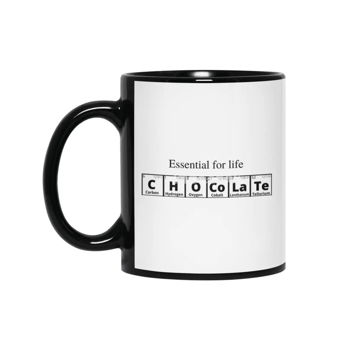 Chocolate (Periodic Table Collection) Siyah Kupa