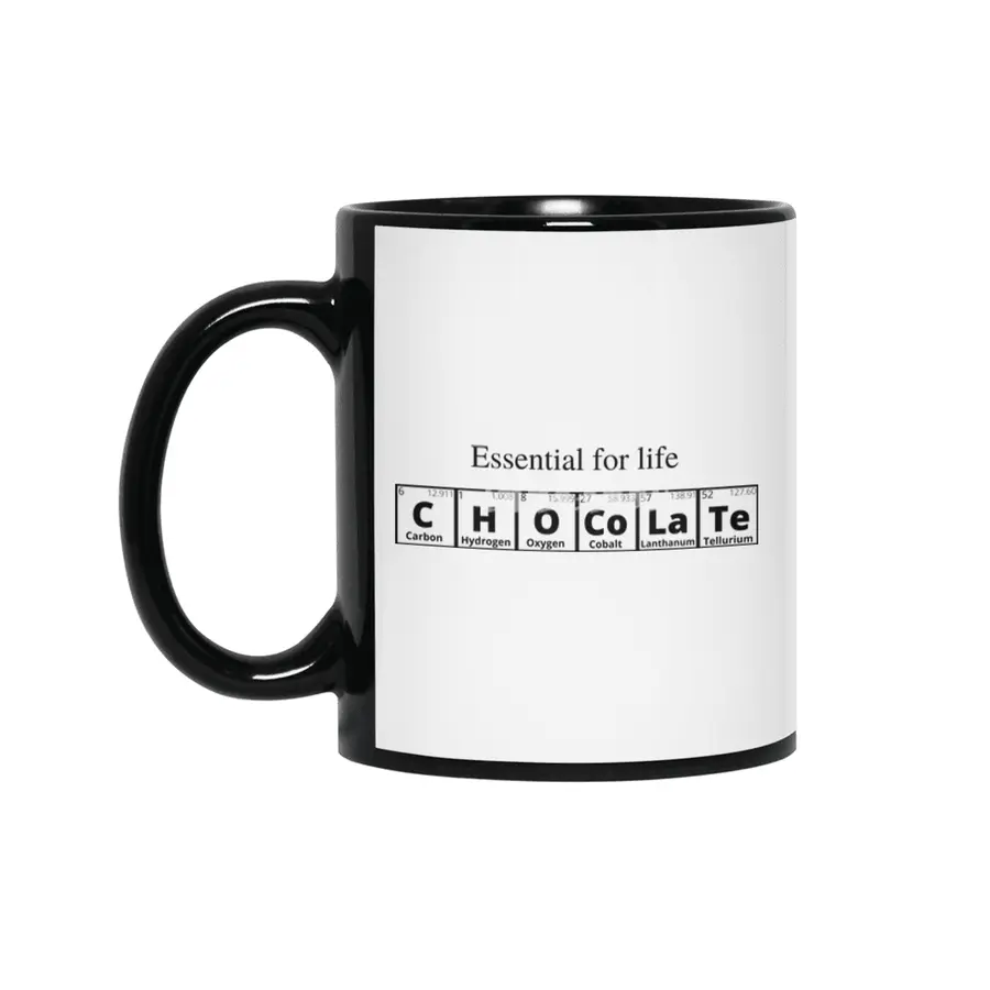 Chocolate (Periodic Table Collection) Siyah Kupa