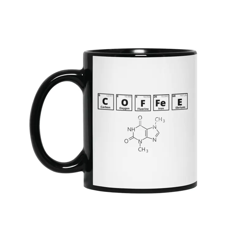 Coffee (Periodic Table Collection) Siyah Kupa