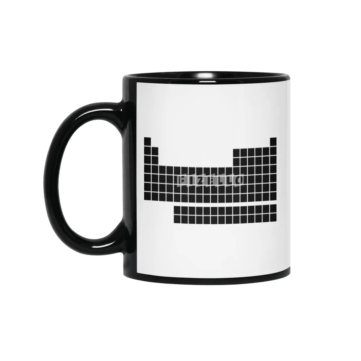 Minimalist periodic table (black ink) Siyah Kupa