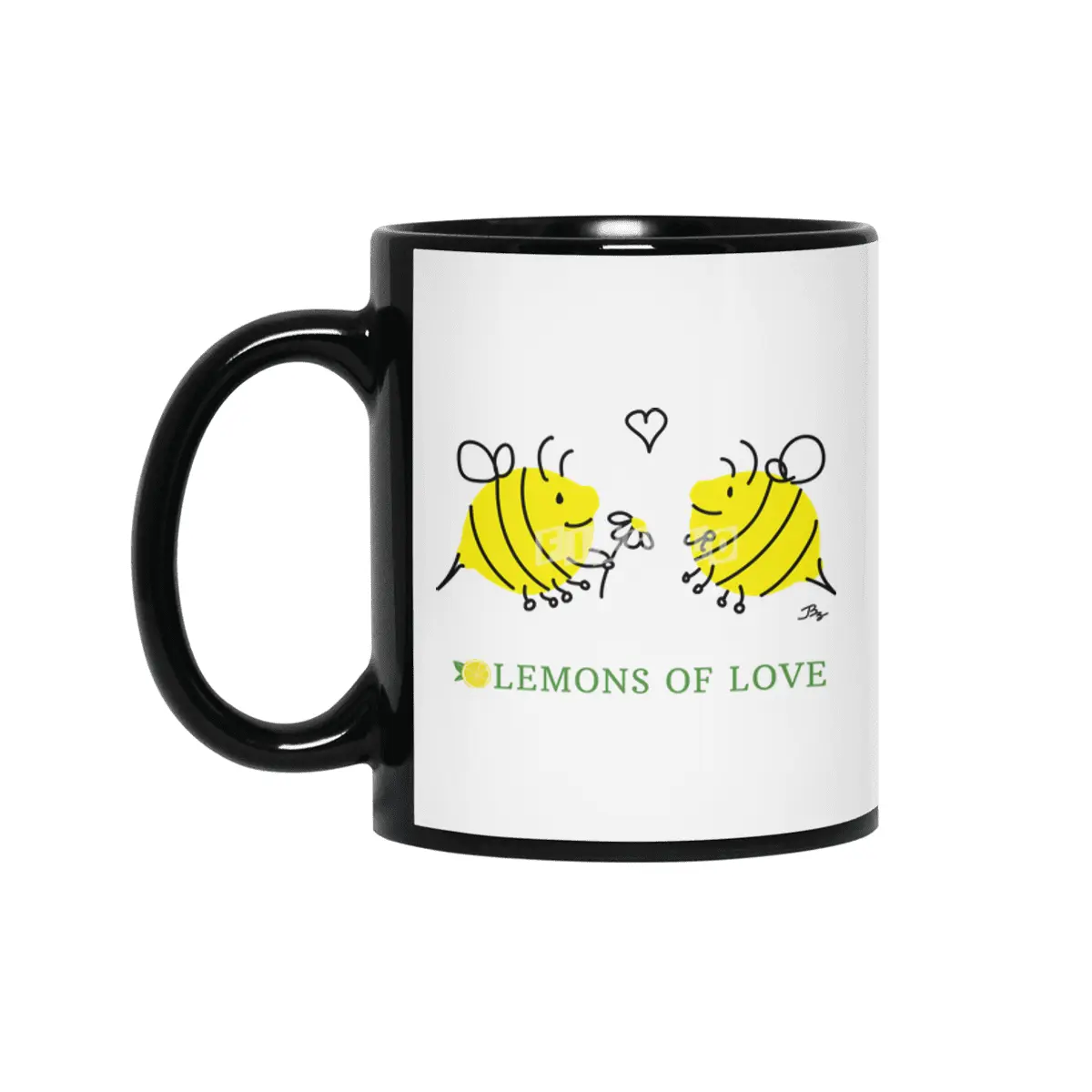 Lemons of Love Lembees Siyah Kupa