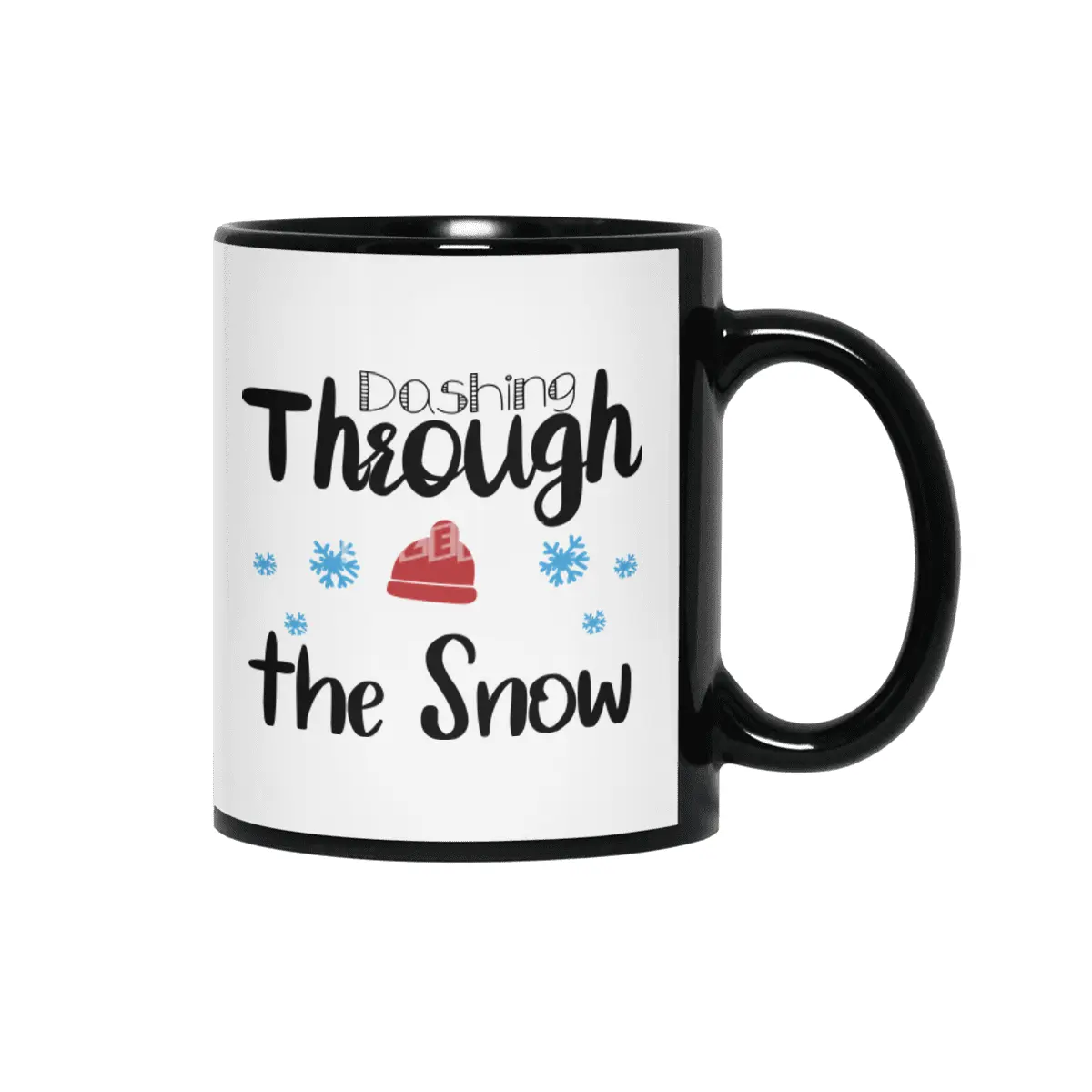 Dashing Through The Snow Siyah Kupa