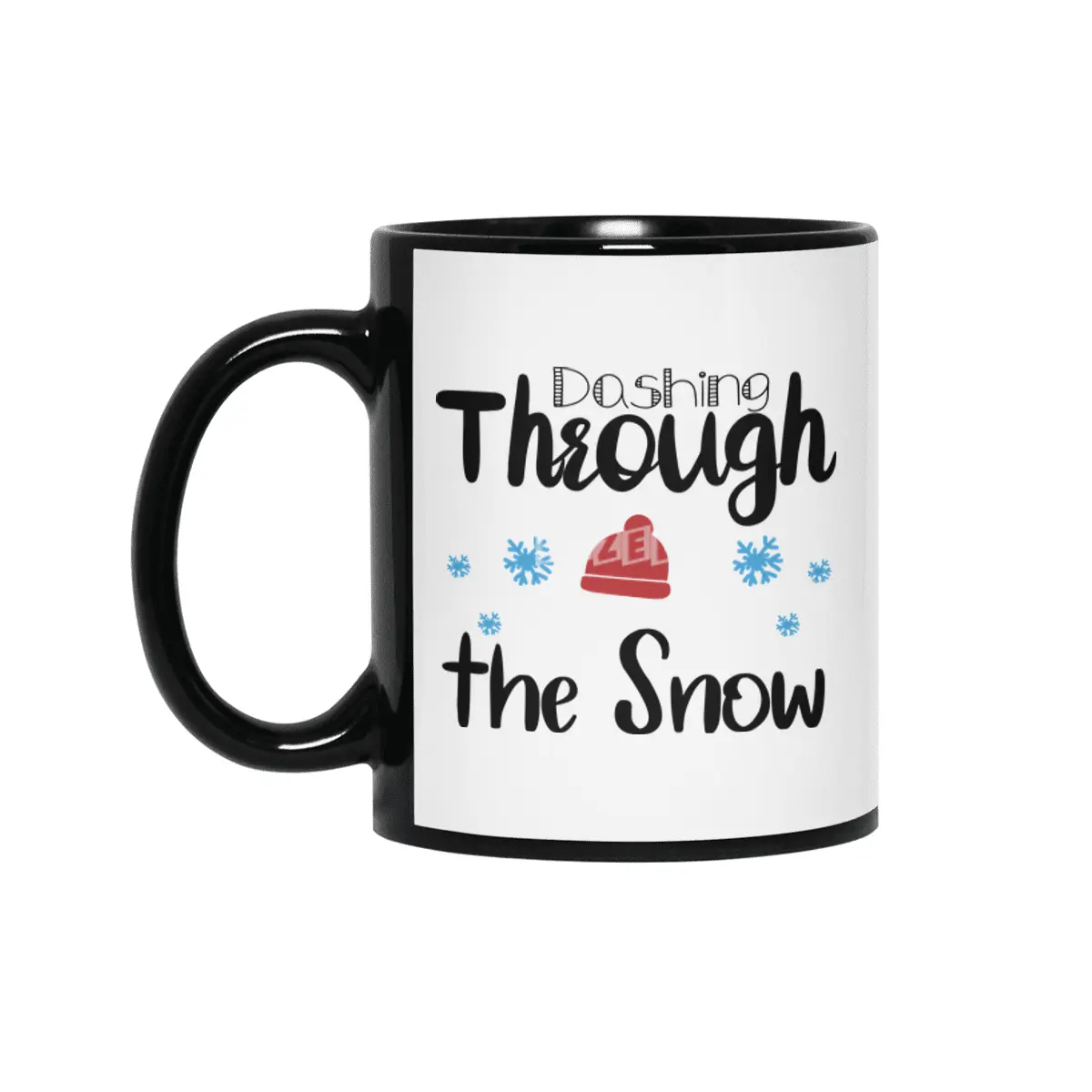 Dashing Through The Snow Siyah Kupa