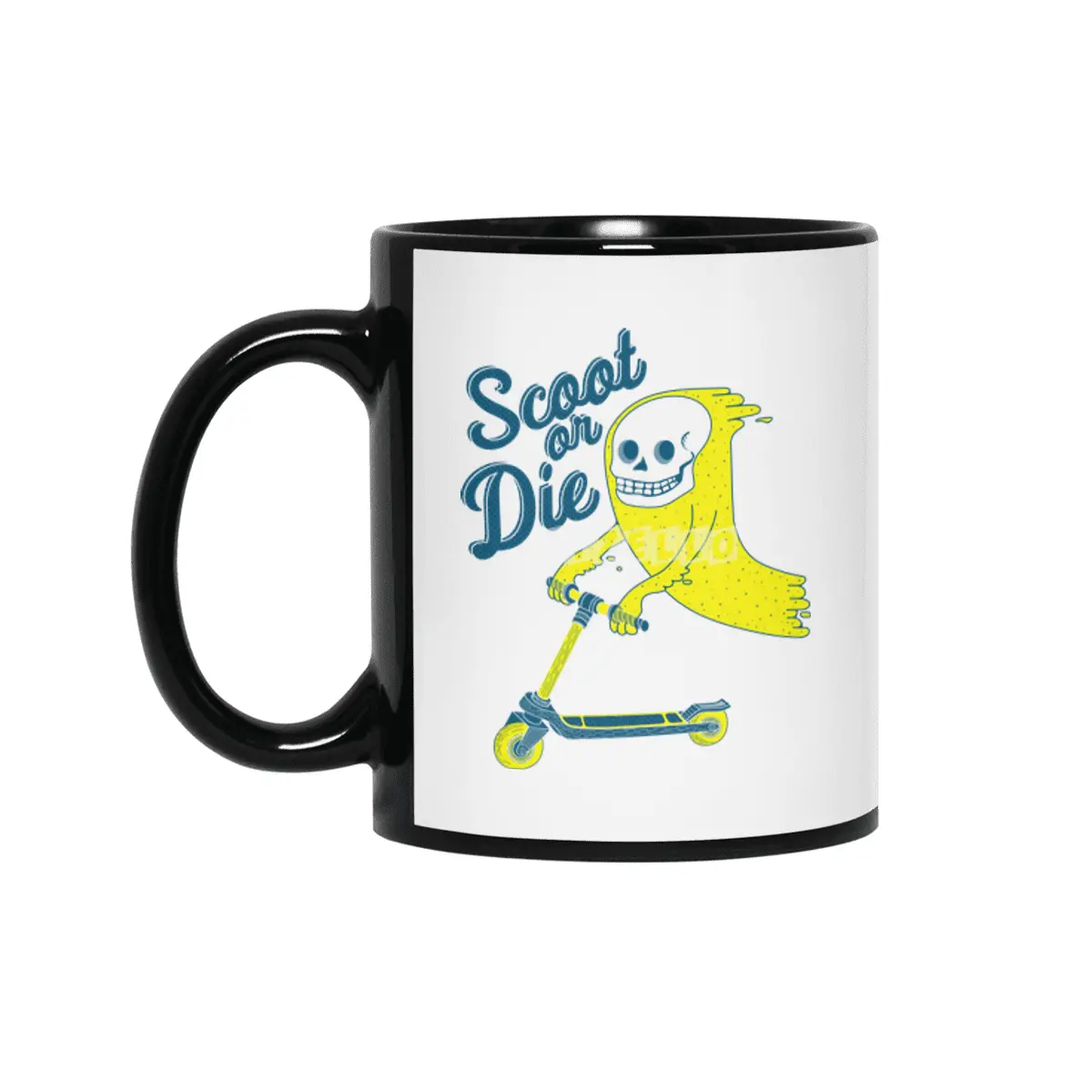 Scoot Or Die Siyah Kupa