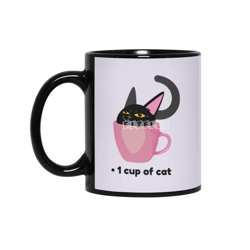 1 Cup Of Cat Siyah Kupa