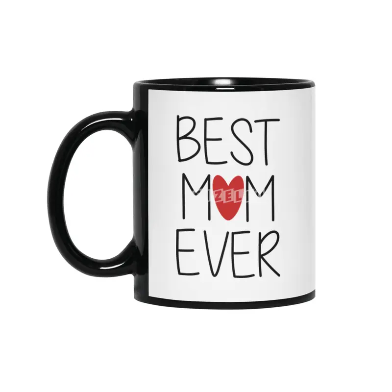 Best Mom Ever Siyah Kupa