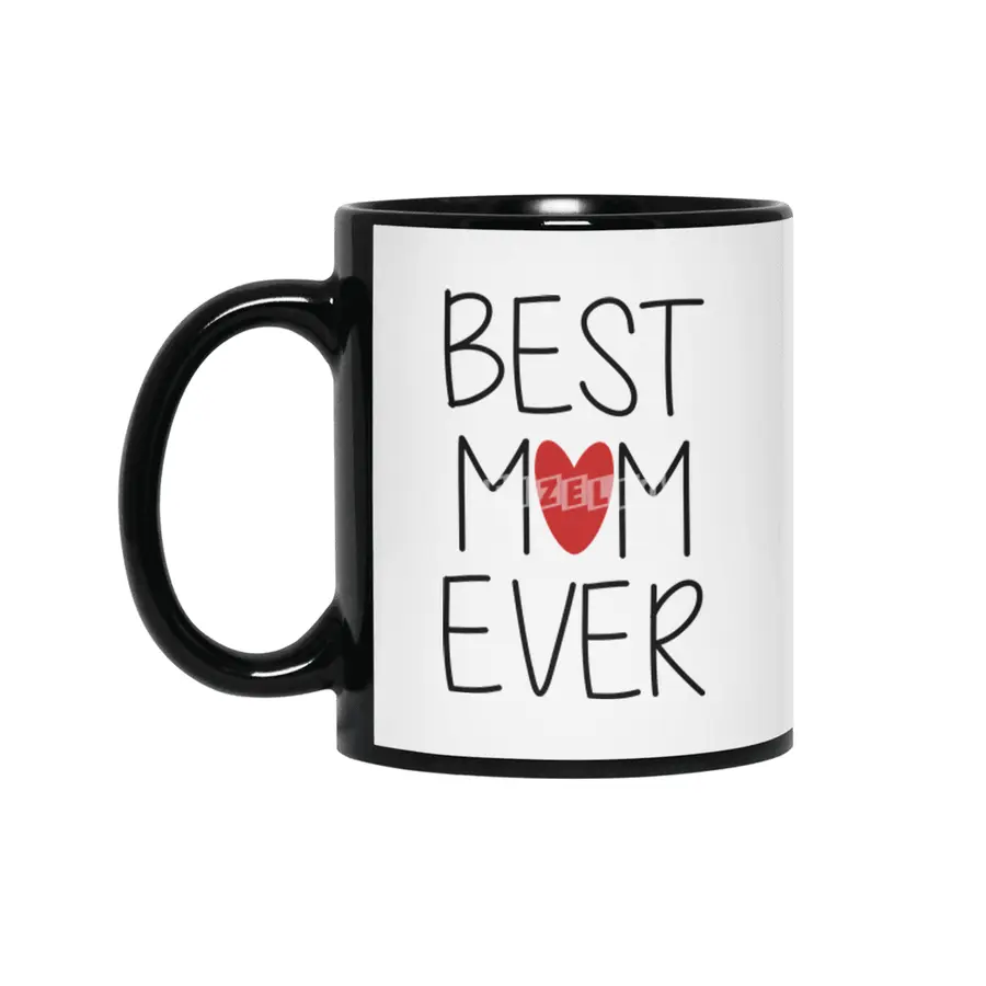 Best Mom Ever Siyah Kupa