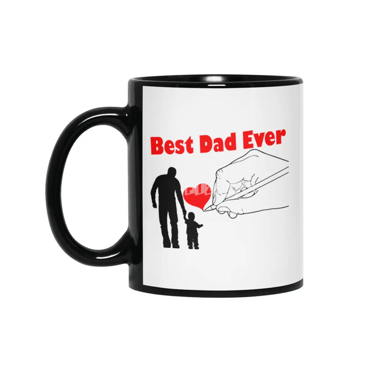 Best Dad Ever Siyah Kupa
