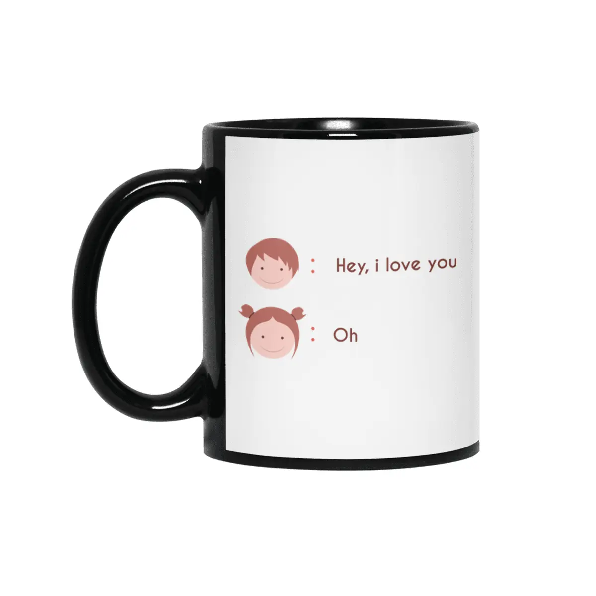 Hey, i love you Siyah Kupa