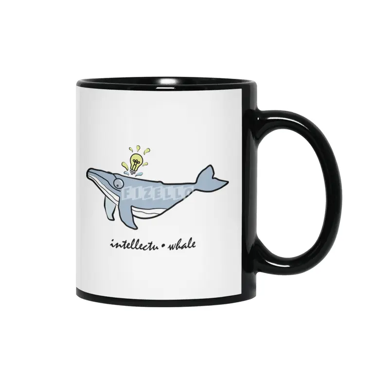 Intellectu-whale Siyah Kupa
