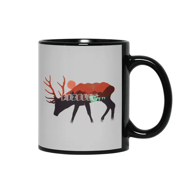 stay wild, deer Siyah Kupa
