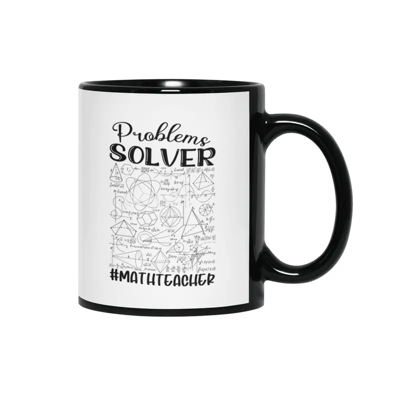 Math Teacher - Problem Solver Siyah Kupa