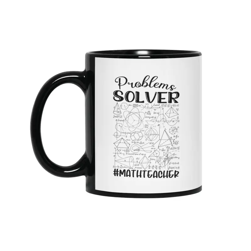 Math Teacher - Problem Solver Siyah Kupa