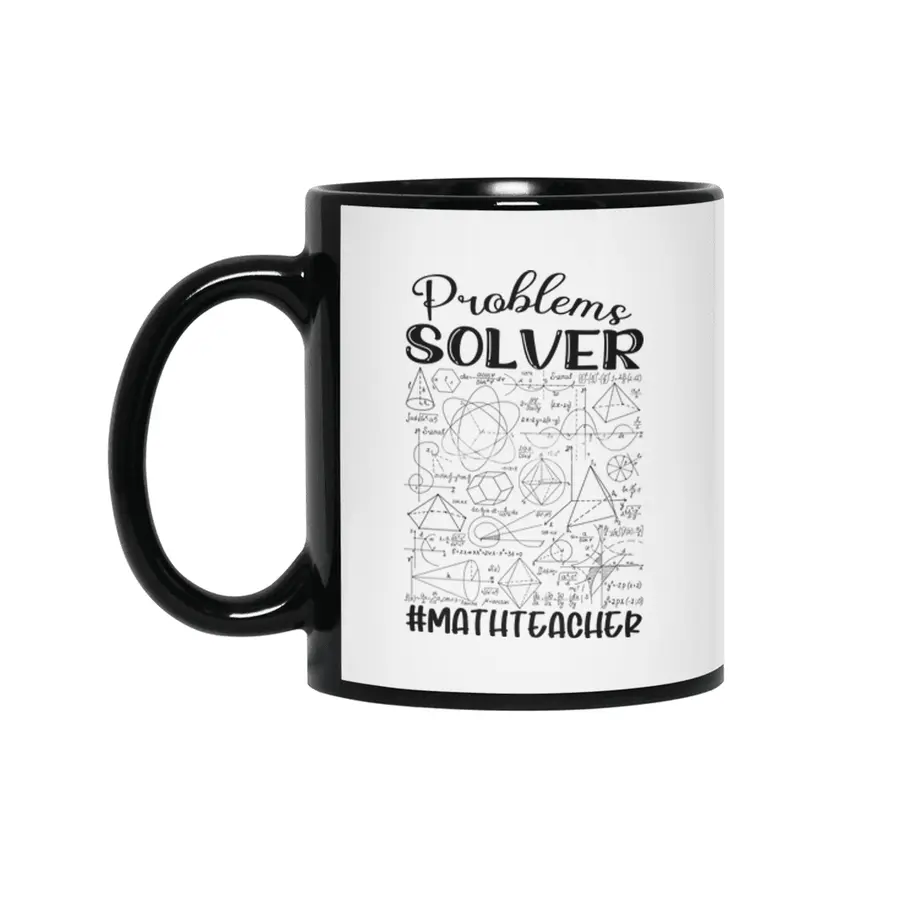 Math Teacher - Problem Solver Siyah Kupa