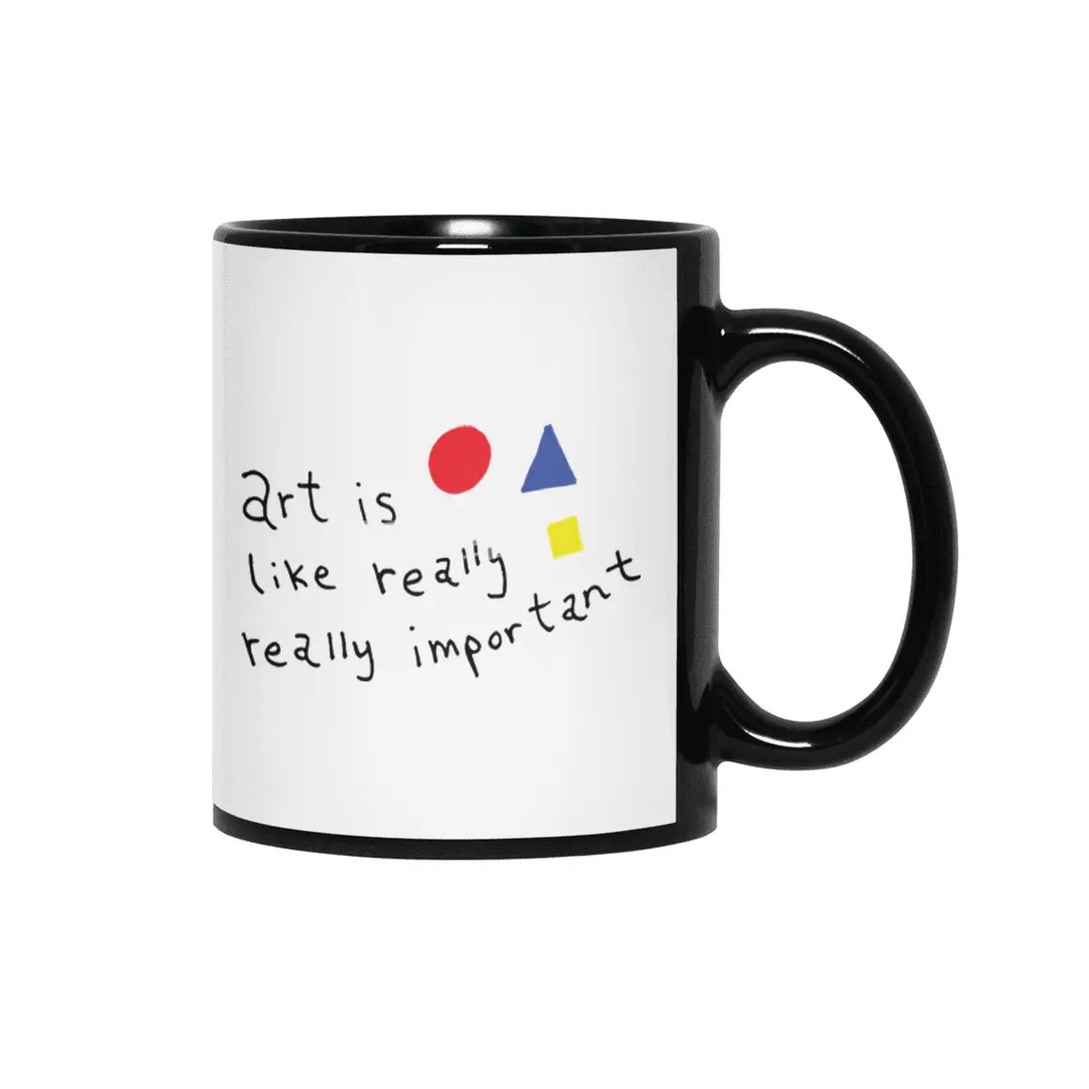 Art Is Like Really Really Important Siyah Kupa