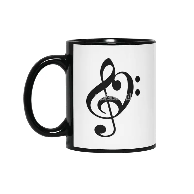 Bass is in Treble Siyah Kupa