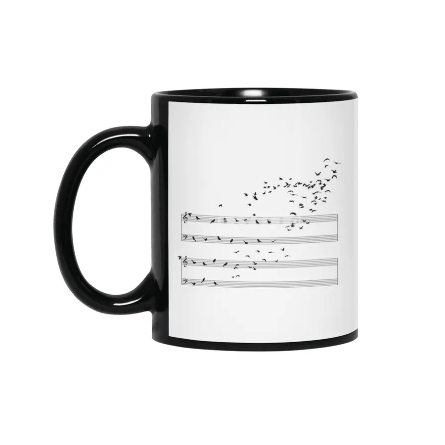 Musical Notes Siyah Kupa