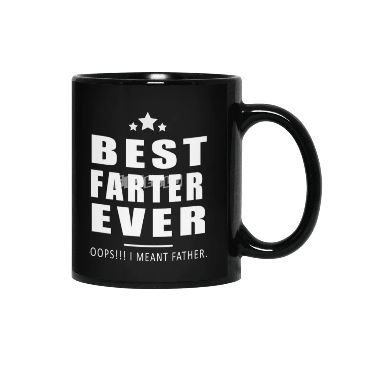 best farter father ever Siyah Kupa
