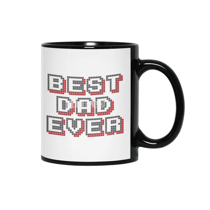 BEST DAD EVER Siyah Kupa