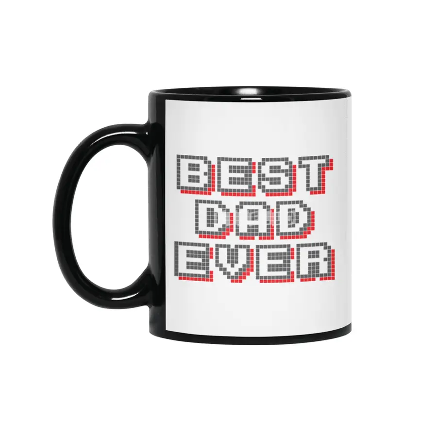 BEST DAD EVER Siyah Kupa