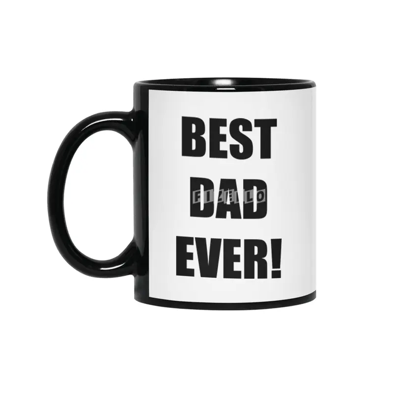 BEST DAD EVER Siyah Kupa