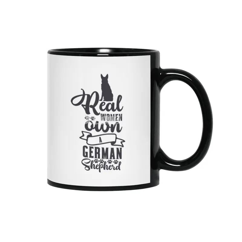 Real Women Own a German Shepherd Siyah Kupa