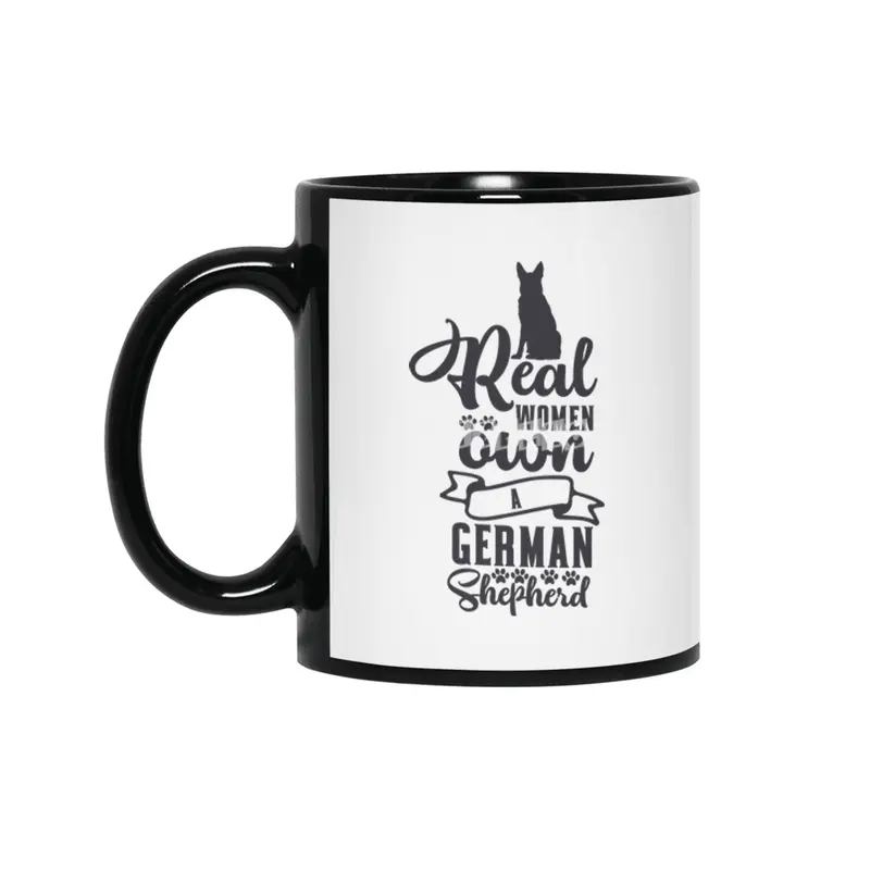 Real Women Own a German Shepherd Siyah Kupa