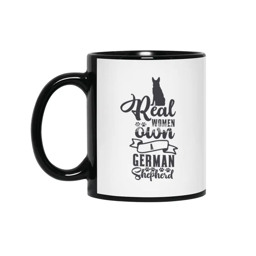 Real Women Own a German Shepherd Siyah Kupa