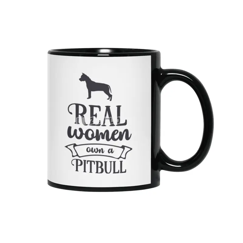 Real Women Own a Pitbull Siyah Kupa