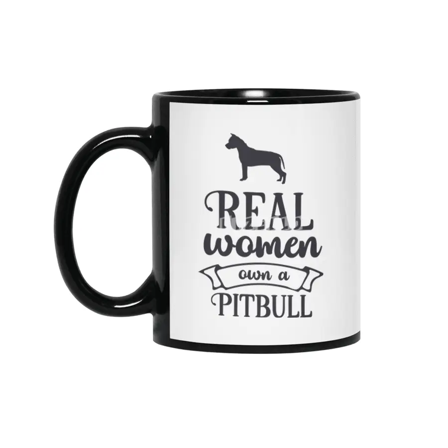 Real Women Own a Pitbull Siyah Kupa