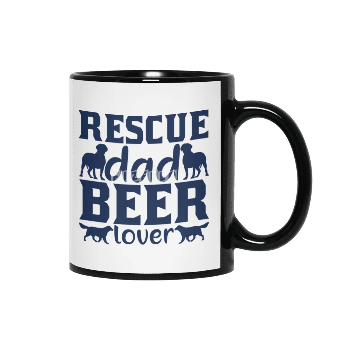 Rescue Dad Beer Lover Siyah Kupa