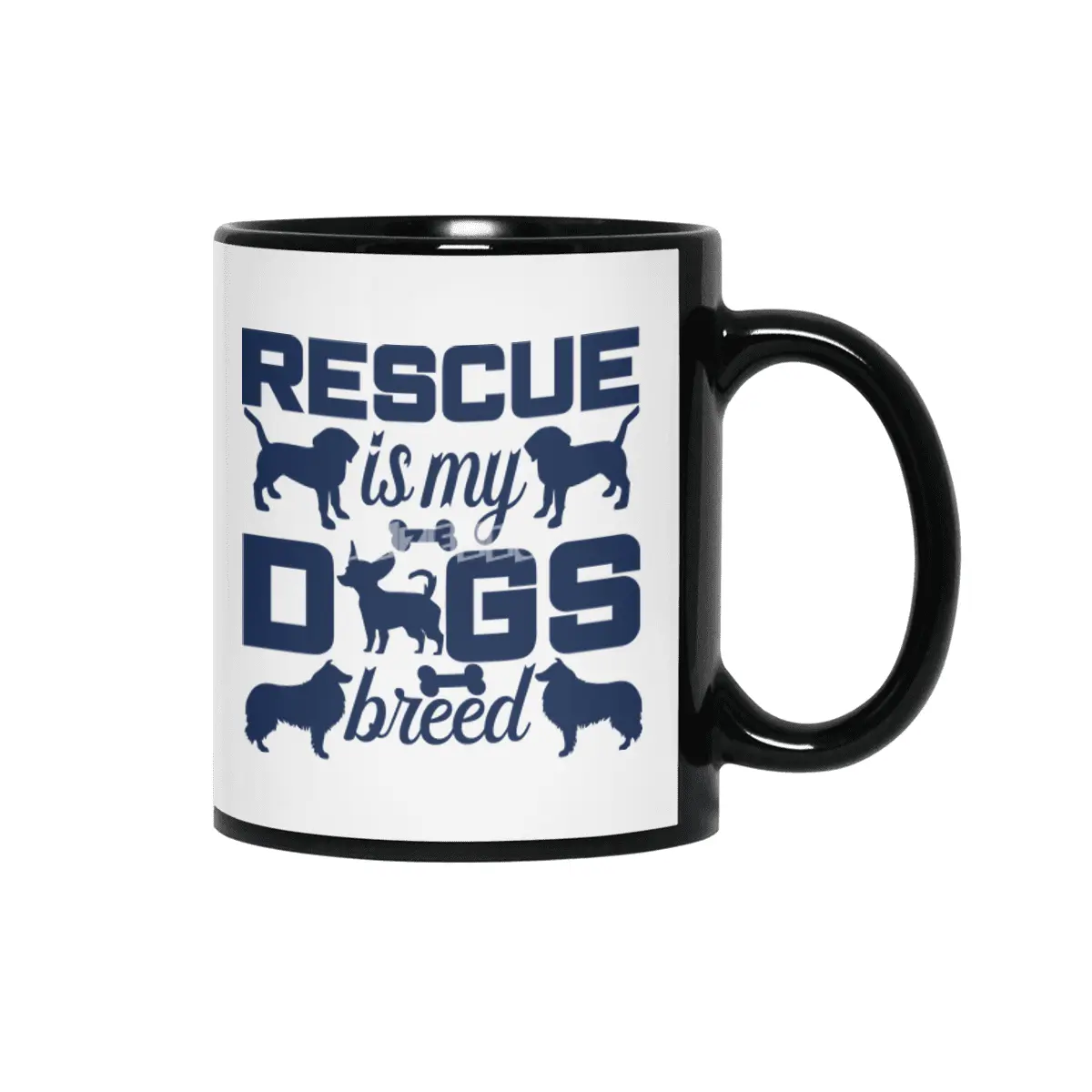Rescue is My Dogs Breed Siyah Kupa