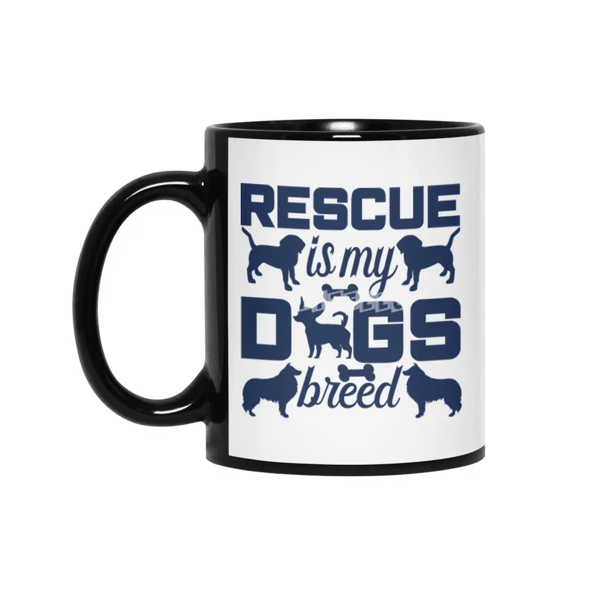 Rescue is My Dogs Breed Siyah Kupa
