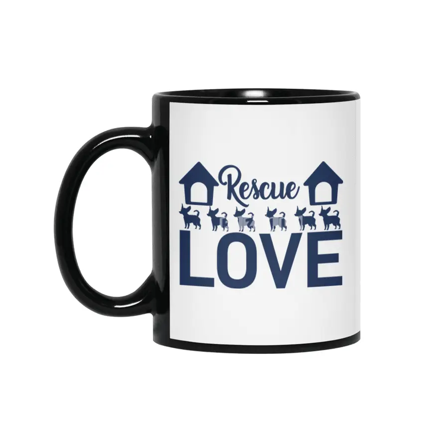 Rescue Love Siyah Kupa