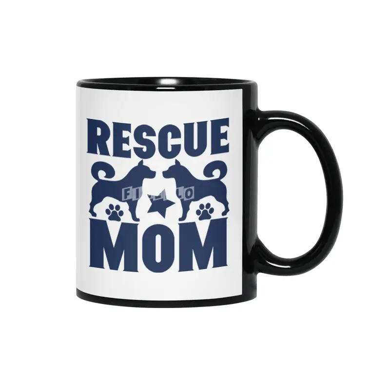 Rescue Mom Siyah Kupa
