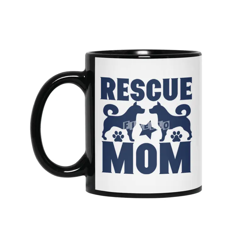 Rescue Mom Siyah Kupa